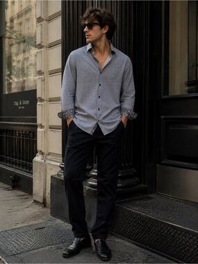 Stone Rose Navy Chino Pants - Classic Men's Trousers